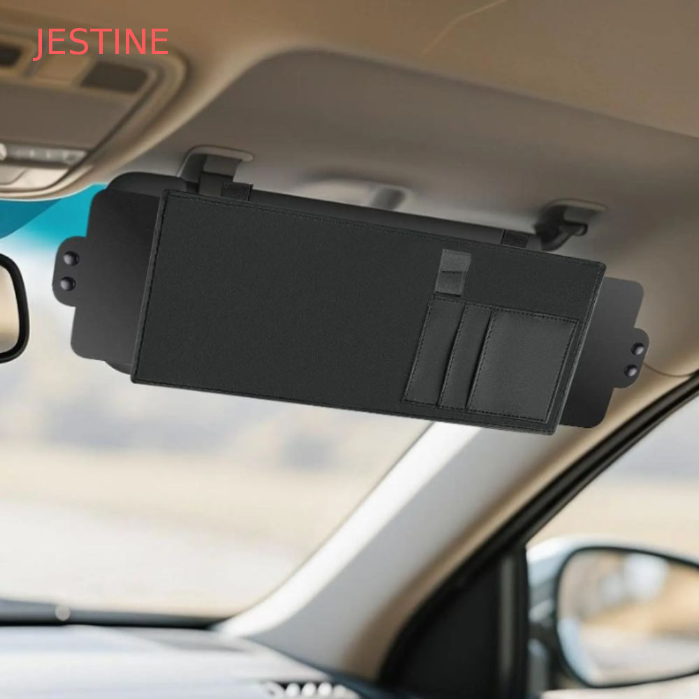 JESTINE Extensor De Viseira Solar Para Carro , Capa De Pára-Sol Ajustável , Bloqueador Antirreflexo , Placa De Extensão