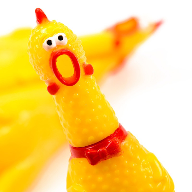 Brinquedo de som de frango para animais de estimação, brinquedos para cães, produto com som agudo, ferramenta de descomp
