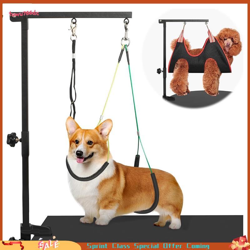 [Entrega Rápida BR] Suportes Ajustáveis Sem Assento Com Rede De Mesa Para Cuidados Cães De 35 "