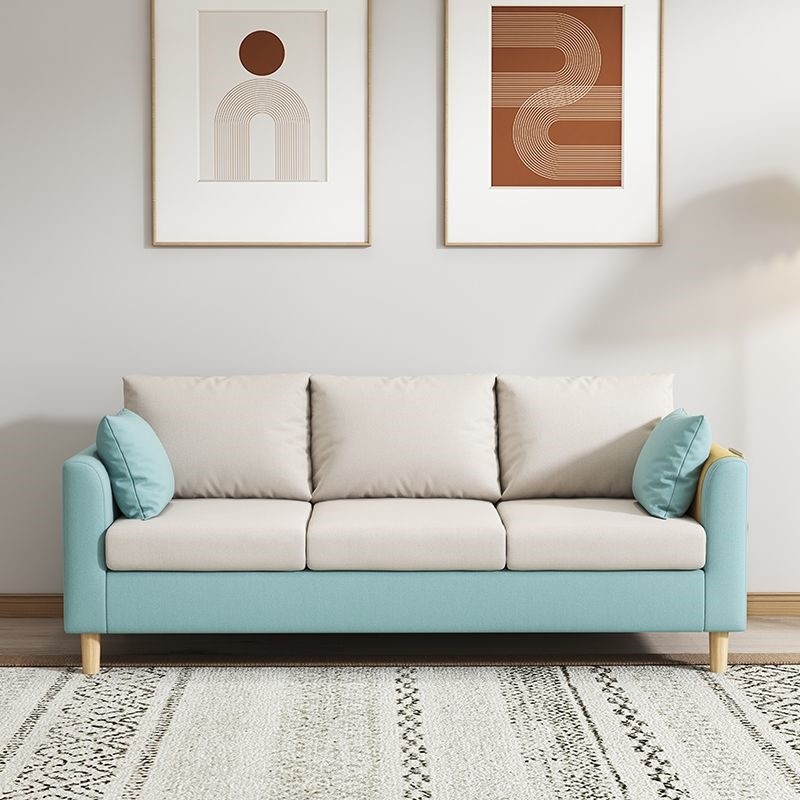 Sofá pequeno apartamento sala de estar simples moderno único duplo nórdico sofá influenciador estilo aluguel casa combin