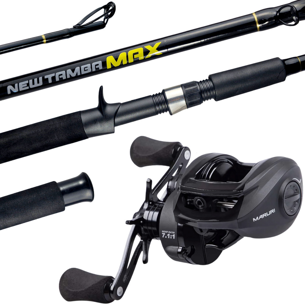 Kit Vara de Pesca BlackTamba BT11 + New TAMBA MAX 30-60lbs