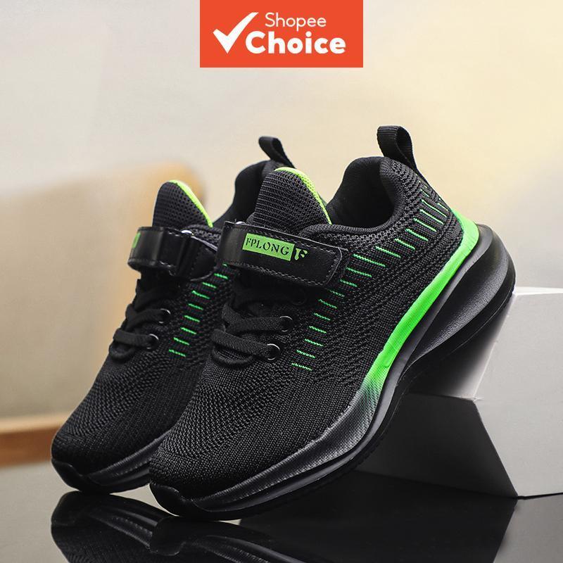 Meninos Malha Respirável Tênis Leve Sola Macia Sapatos Esportivos Casuais Calçados De Corrida Ao Ar Livre