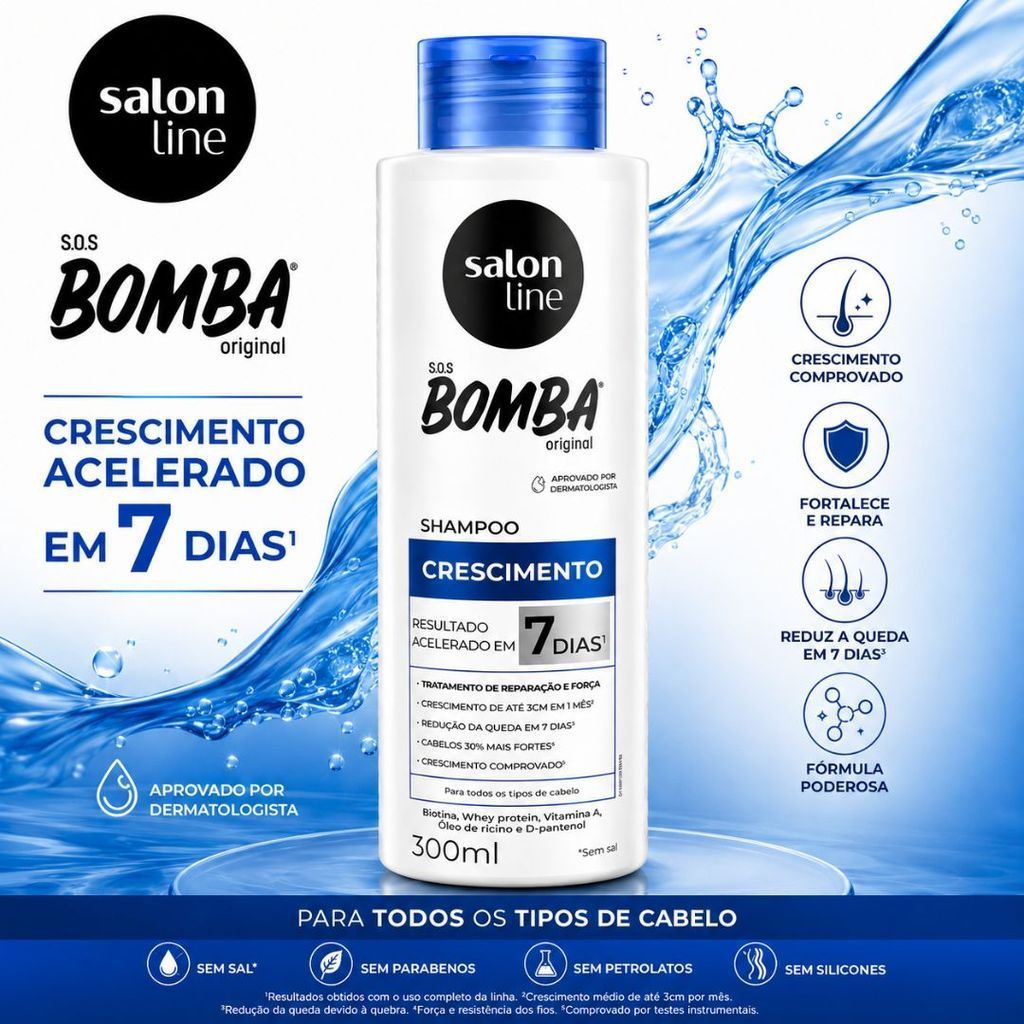 Shampoo SOS Bomba Original Salon Line 300ml