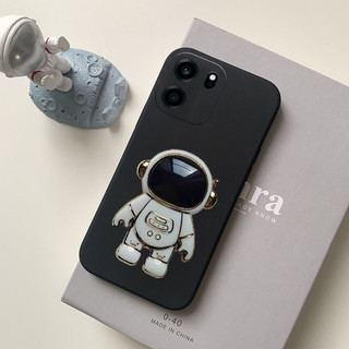 Capa De Telefone Para OnePlus Nord CE6 Traseira Elegante Desenho Animado Astronauta Kickstand Galvanoplastia À Prova De 