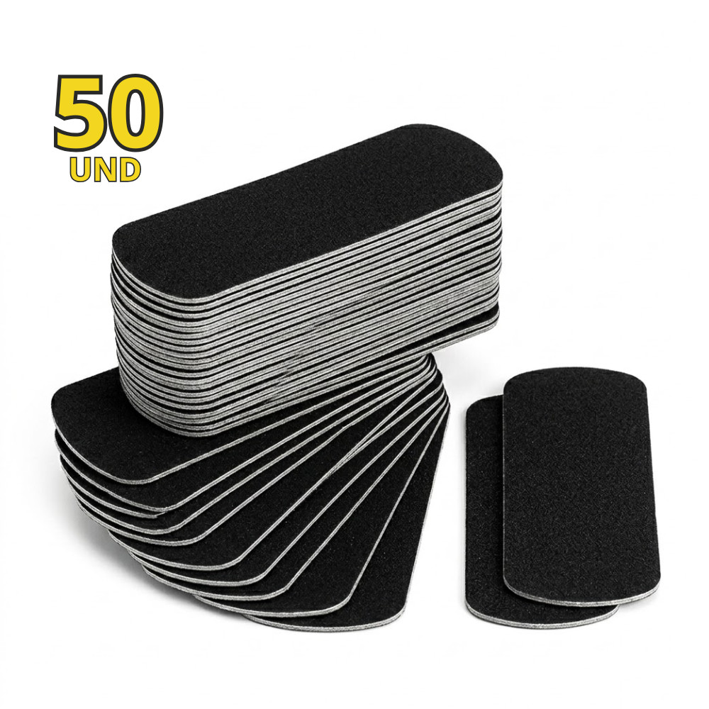 Kit de 50 Lixas Para Pés Auto Adesivas e descartáveis Refil