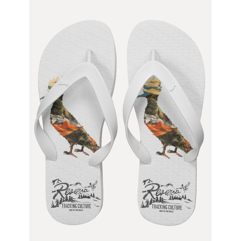 Chinelo Reserva Masculino Woodpecker Camp Branco