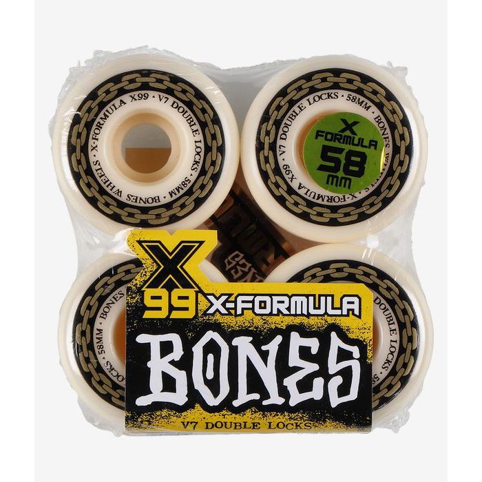 Roda Bones Wheels X-Formula XF X99 58mm V7 Double Locks 99A 4PK