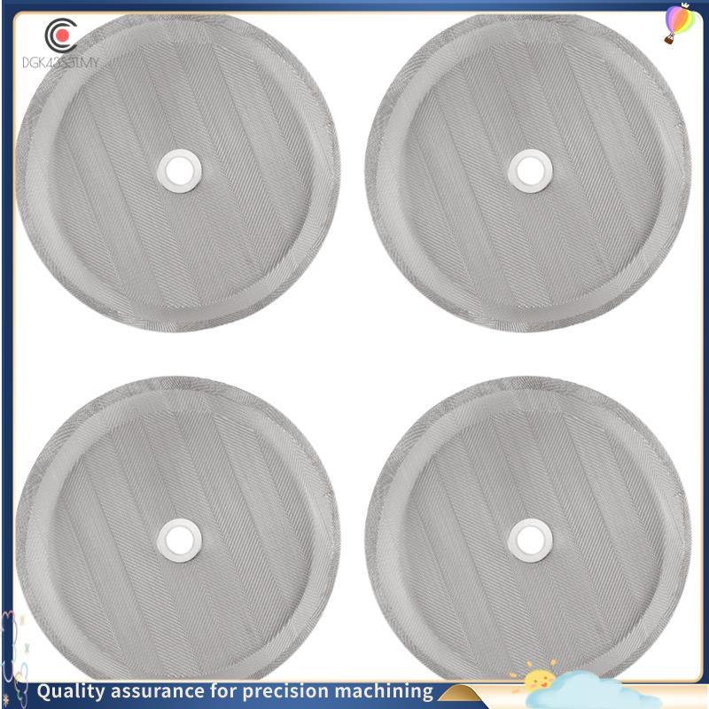 [hukou33] 4 Peças 4 Em Malha De Filtro De Café De Substituição De Aço Inoxidável , Para 1000 Ml , 8 Xícaras De Cafeteira