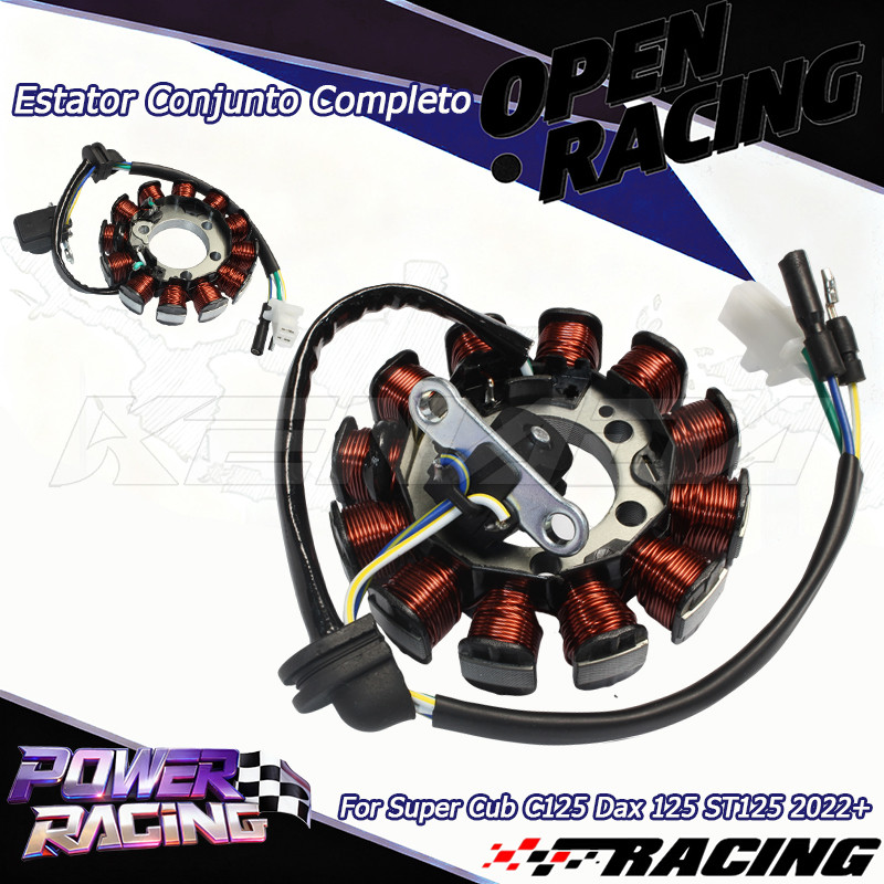 Estator Bobina Magneto Com Bobina Pulso 31120-K1M-T01 Para Honda Super Cub C125 Dax 125 ST125 2022+ Alta Qualidade