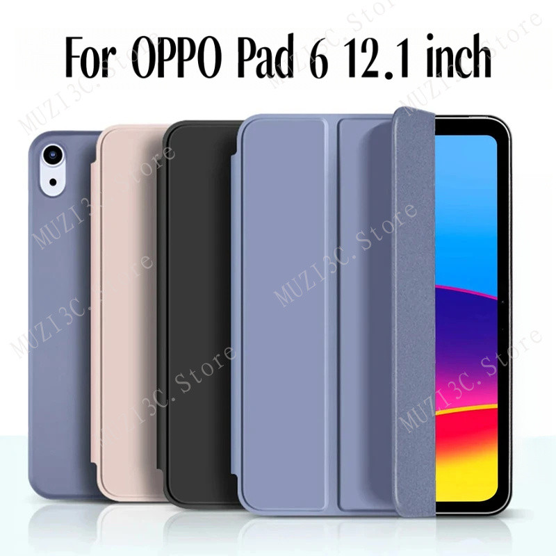 Para OPPO Pad 6 12.1 Polegadas Pad6 OPD2601 Suporte Flip Capa Inteligente 5 12.1 2025 OPD2506 Silicone Macio Caso De Cou