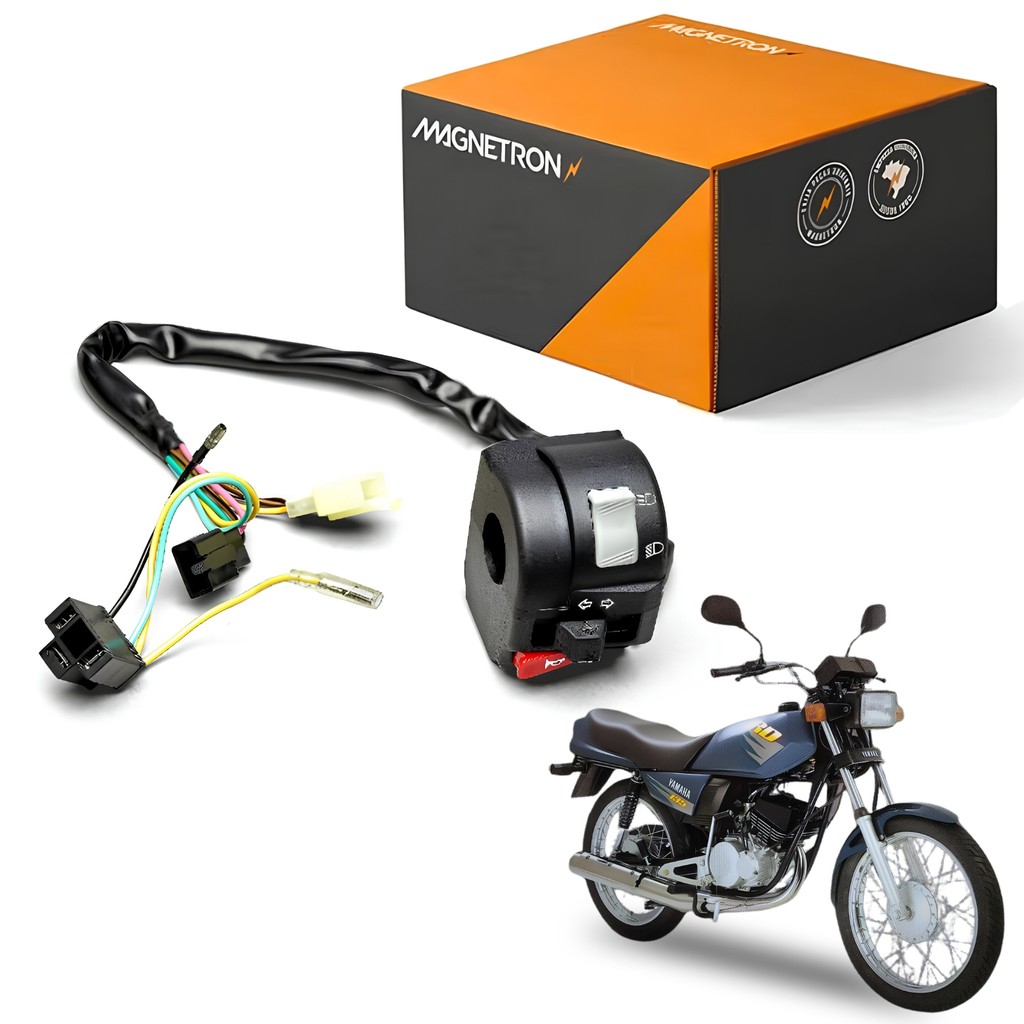 INTERRUPTOR CHAVE DE LUZ SETA FAROL ALTO BAIXO BUZINA MAGNETRON YAMAHA RD 135 RD135 1998 1999 2000
