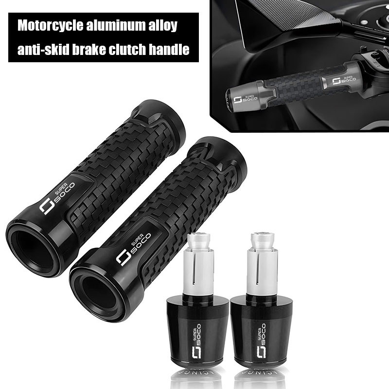 Para SUPER SOCO CPX CUX TC 50/MAX/WANDERER TS Motocicleta Guiador Apertos De Mão Lidar Com Barra Tampa Final