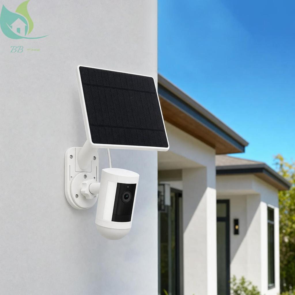 Painel Solar De 6 W Com Suporte Para Câmera Ring Cam 2 Em 1 Carregador Ajustável De Parede Exterior SHOPQJC9469
