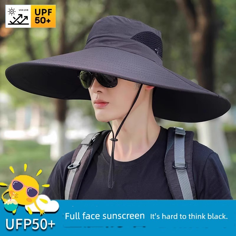 boné feminino boné Chapéu masculino verão grande borda chapéu de pesca Anti-ultravioleta balde chapéu feminino proteto