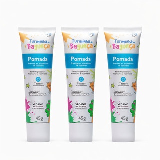Kit 3 Pomadas Preventivas para Assaduras 45g Turminha da Bagunça Pomada Bebê