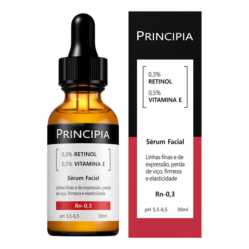 Principia Sérum Retinol 0,3% + Vitamina E - Rn-0,3 Todo Tipo