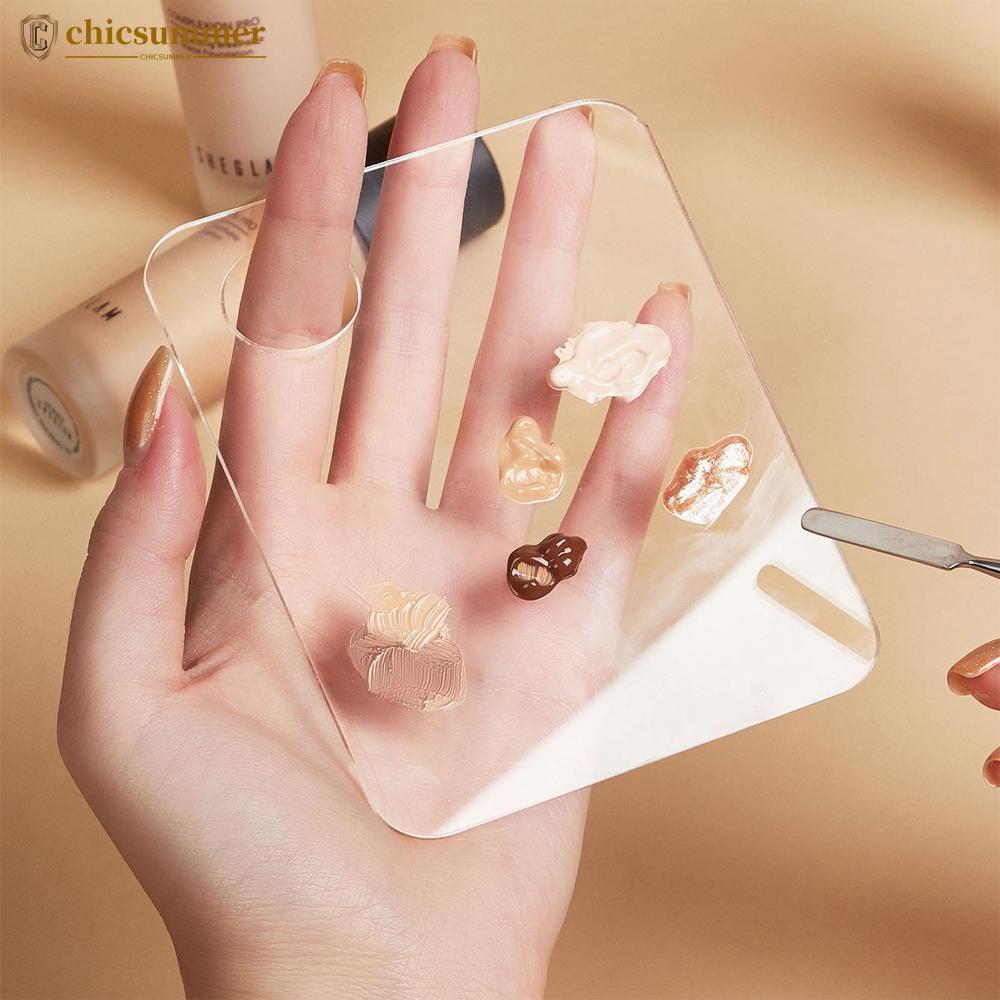 CHICSUMMER Paleta De Mistura De Base Acrílica Bandeja Cores De Maquiagem Para Líquida Batom Corretivo Nail Art Polonês P