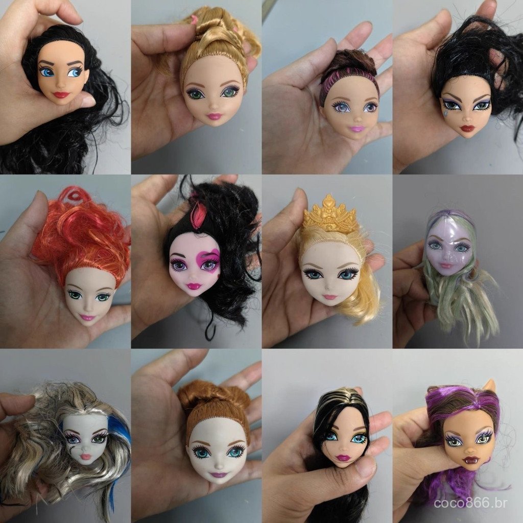Figura original solta da boneca Bates da Monster High, acessórios para bonecas da Fairy Tale High, cabeça de boneca, ócu