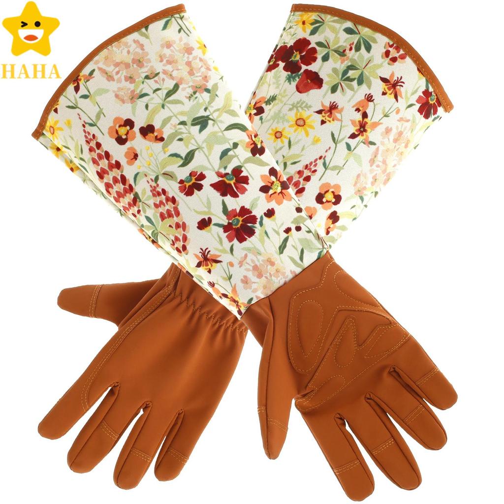 Luvas De Jardinagem Longas Manga Longa Proteção Poda de Plantas
