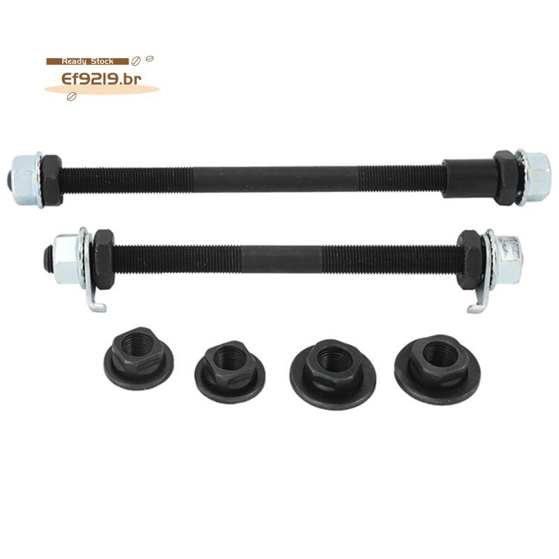 [Oferta Especial E] 1 Par De Eixo Do Cubo Da Roda Bicicleta Dianteiro Traseiro Aço Sólido Vintage BMX Para MTB Espeto De
