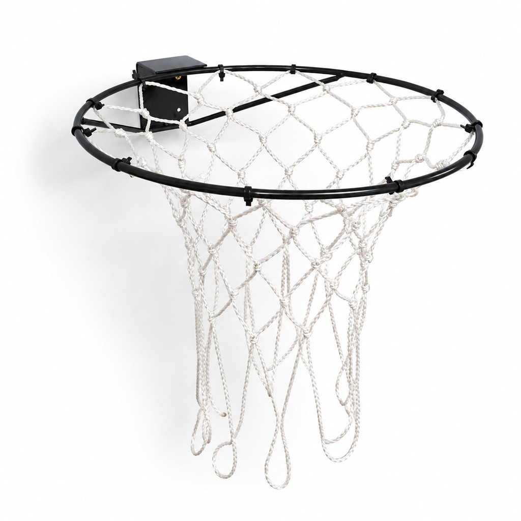 Aro Cesta Basquete Aço + Rede Chua Para Bola Oficial + Parafusos e Buchas