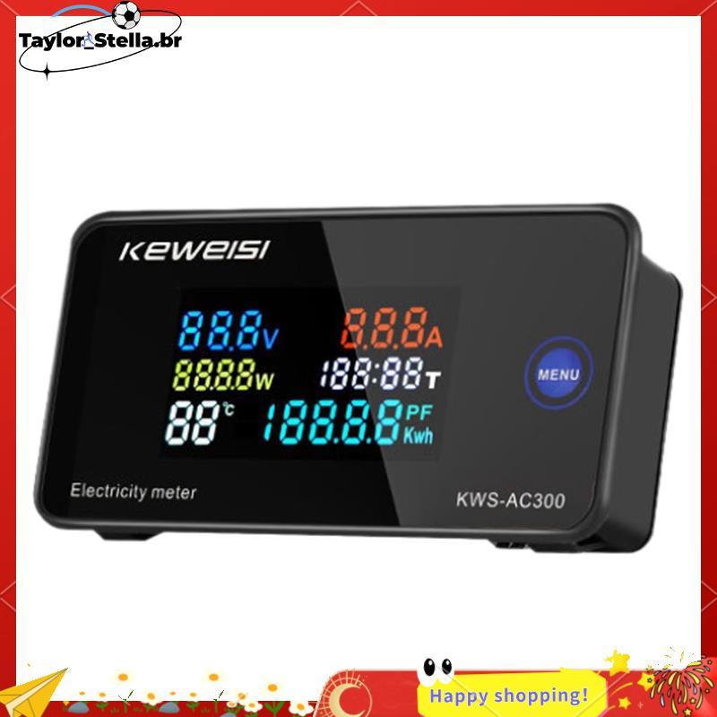 KEWEISI , KWS-AC300 Voltímetro Digital AC 50-300V Tensão 45-65Hz Medidor De Potência LED Wattímetro