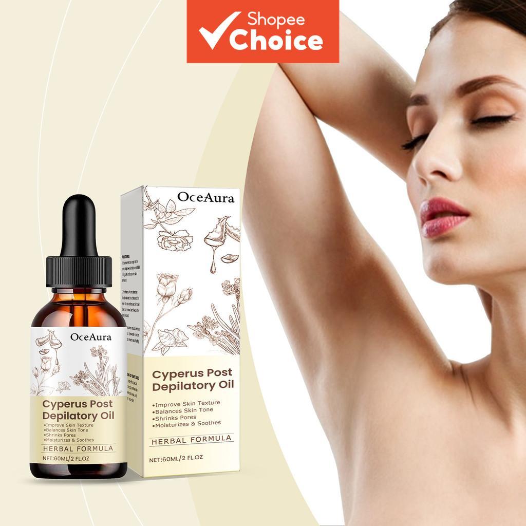 Óleo Hidratante Pós-Depilatório 60ml – Óleo Mineral, Óleo de Semente de Jojoba e Óleo de Folhas de Alecrim – Hidratação