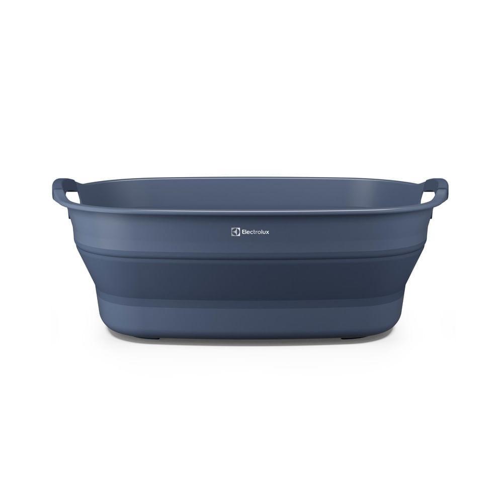 Cesto de Roupa Dobrável Electrolux 30L com Válvula de Água Azul Cesto dobrável Azul
