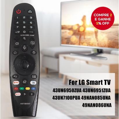 Akb AKB75855501 Controle Remoto Universal Para TV LG Muitos Modelos Inteligentes Infravermelho