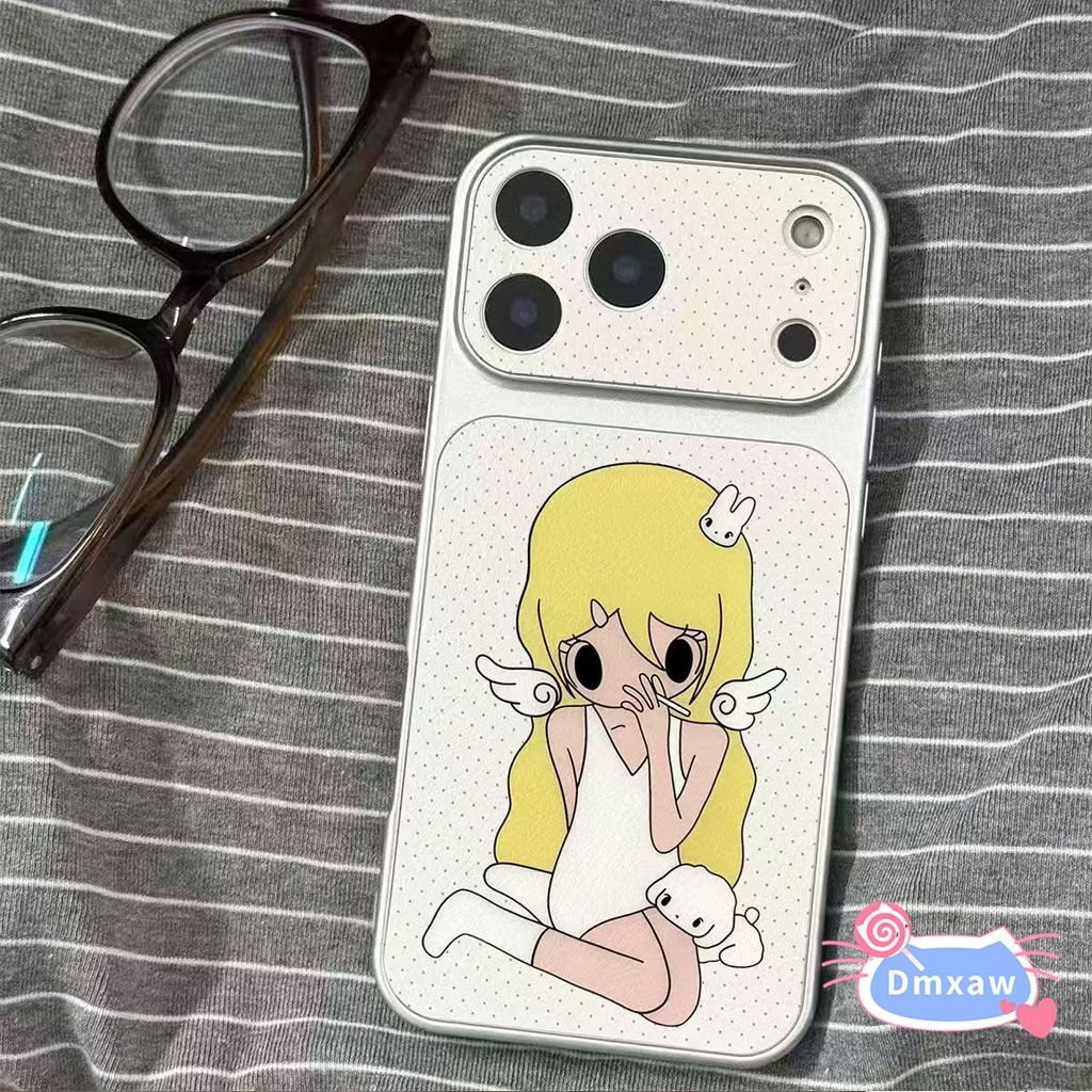 Bonito Anjo Menina Caso De Telefone Para Huawei Companheiro 80 Pro Max 70 Ar 60 Por Plus 50 40 30 Capa De Couro Do Plutô