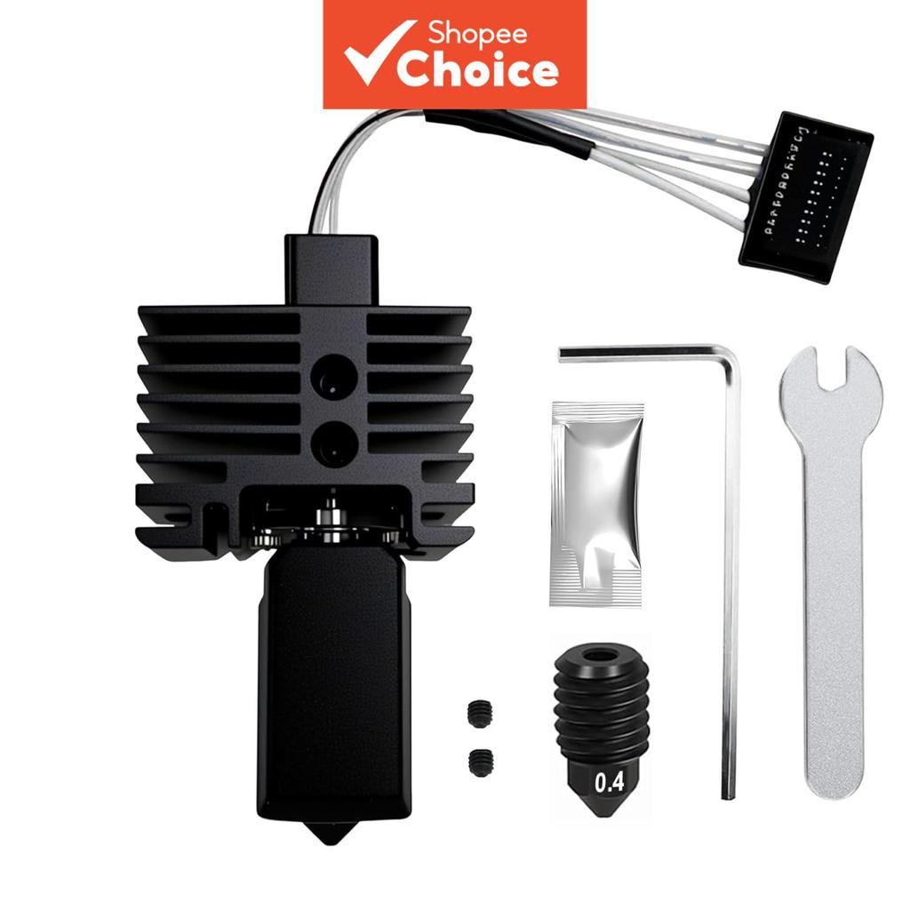 Kit Completo Hotend para Impressora 3D Bambu Labs P1P P1S, Conjunto Completo com Aquecedor Cerâmico, Termistor e Bico de