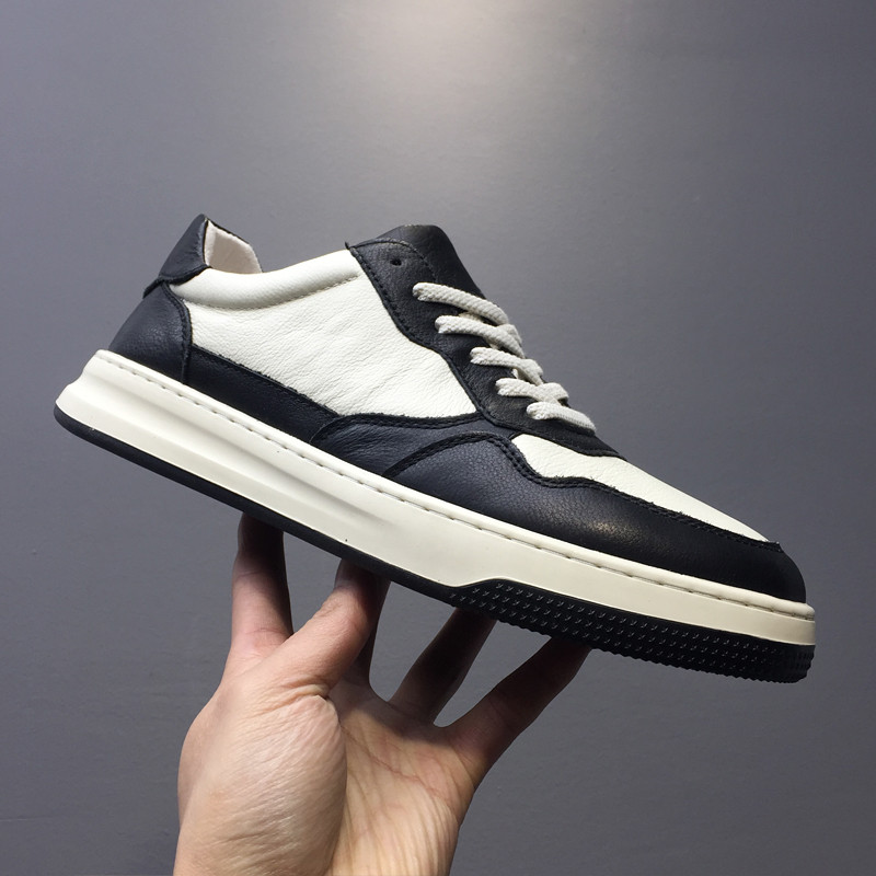 Sapatos masculinos na moda 2022 novo estilo sapatos masculinos versão coreana All-Match sapatos casuais de couro genuíno