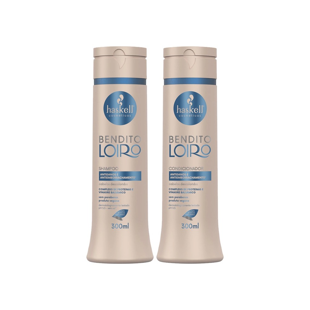 Kit Bendito Loiro Shampoo e Condicionador  Haskell Cosméticos