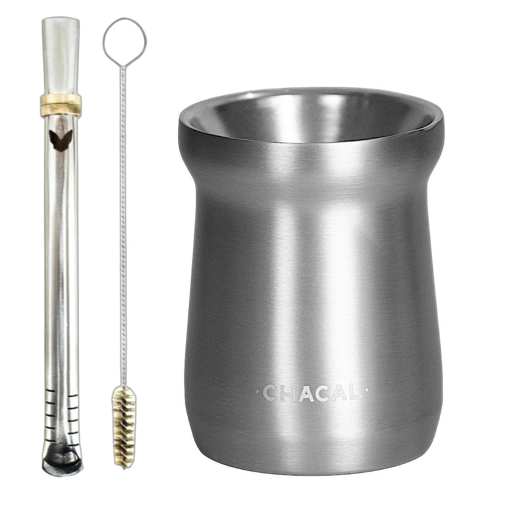 Kit Terere Chacal Copo e Bomba Inox Personalize
