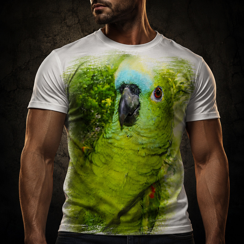 Camiseta Papagaio Passaro Ave 3278 - Dicelli