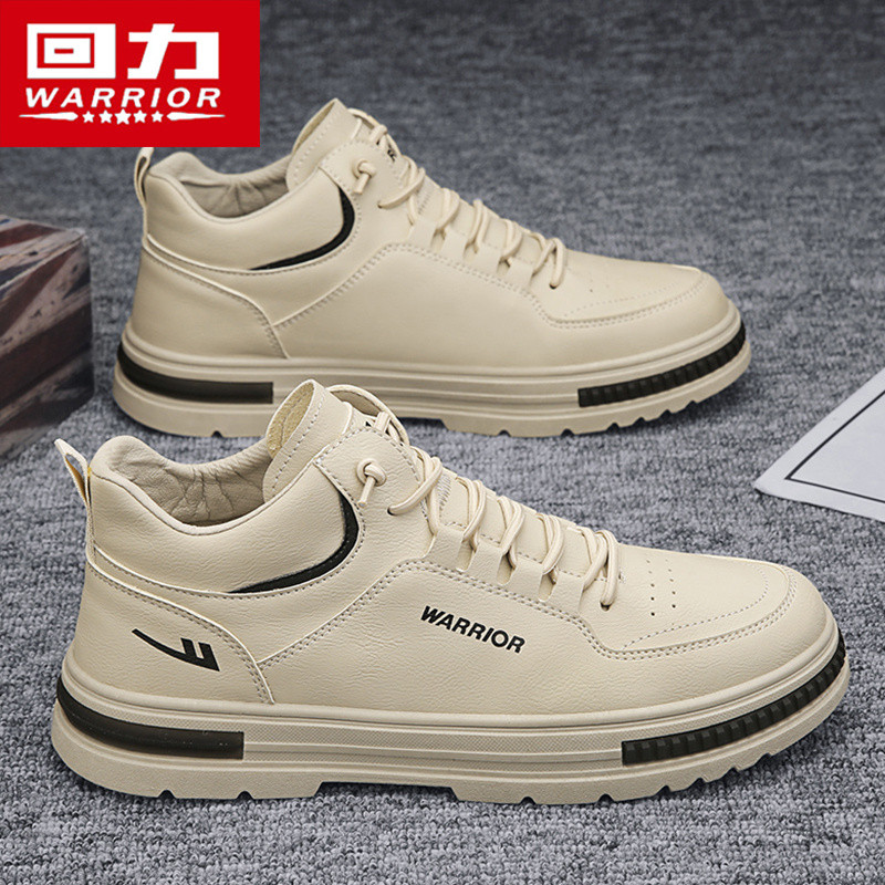 Puxar para trás verão 2025 novo estilo respirável sapatos de couro de cano médio tênis casuais estilo britânico sapatos