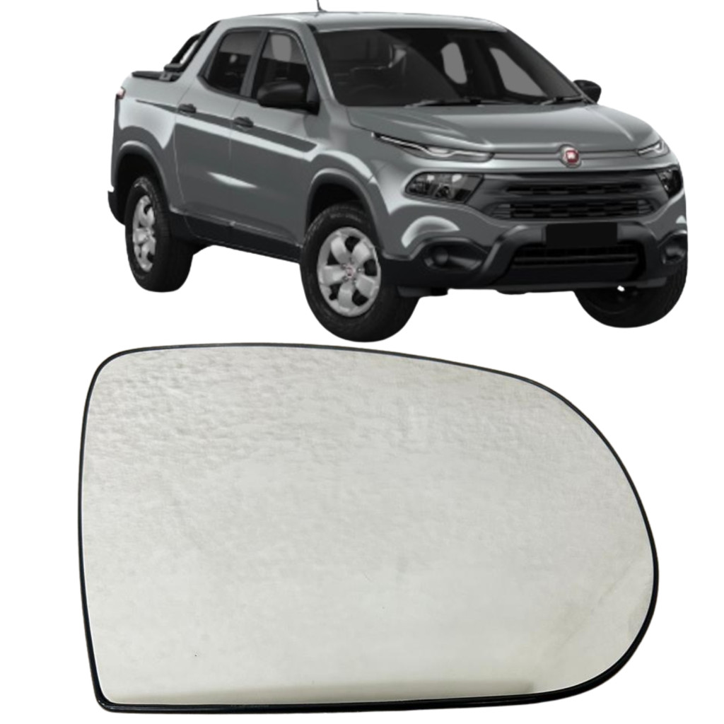 Vidro Lente Retrovisor Direito REMOVEL para Fiat Toro 2016 até 2022
