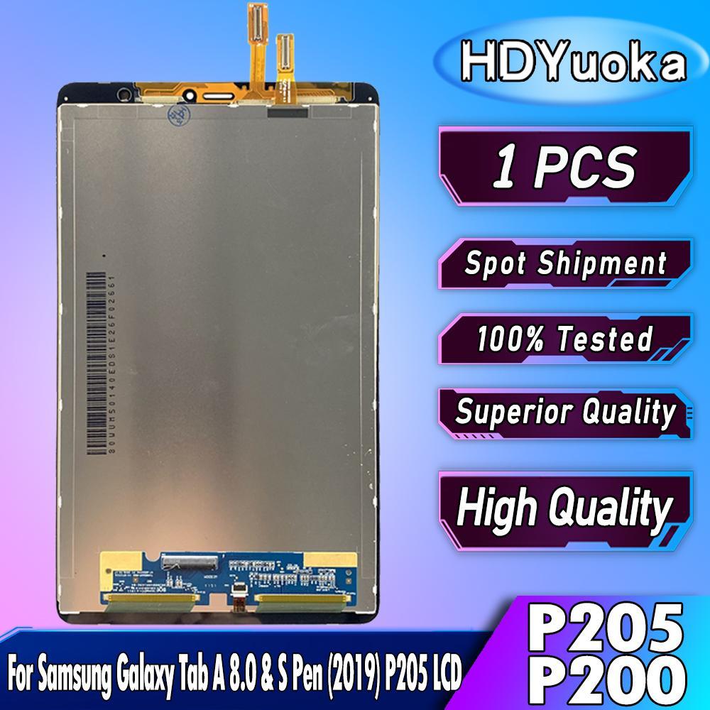8.0 " Alta Qualidade Para Samsung Galaxy Tab A 8.0 & S Caneta 2019 LCD P205 P200 Display Tela De Toque Digitador Assembl