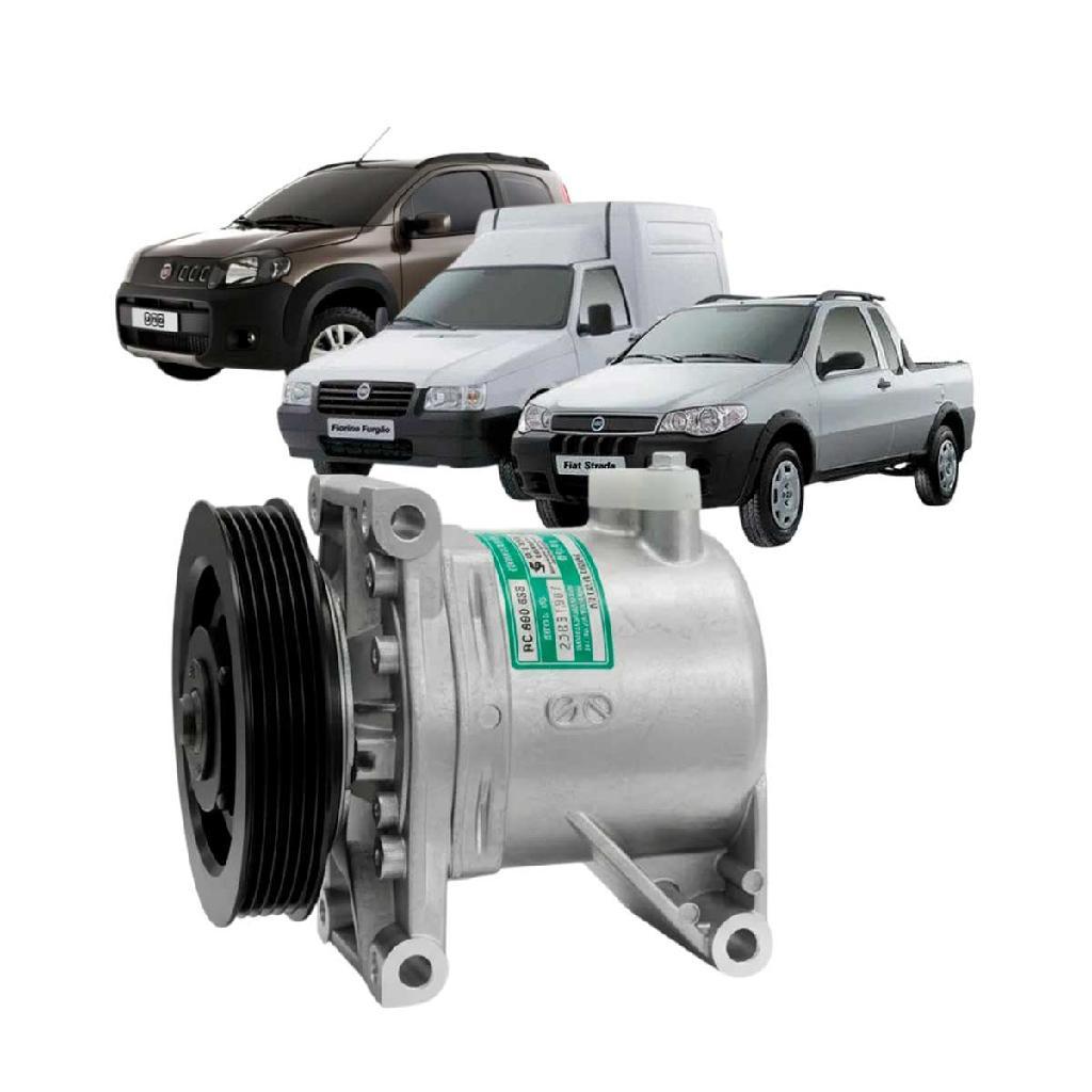 Compressor Fiat Palio Uno Fire 5pk Calsonic 2006 Até 2012