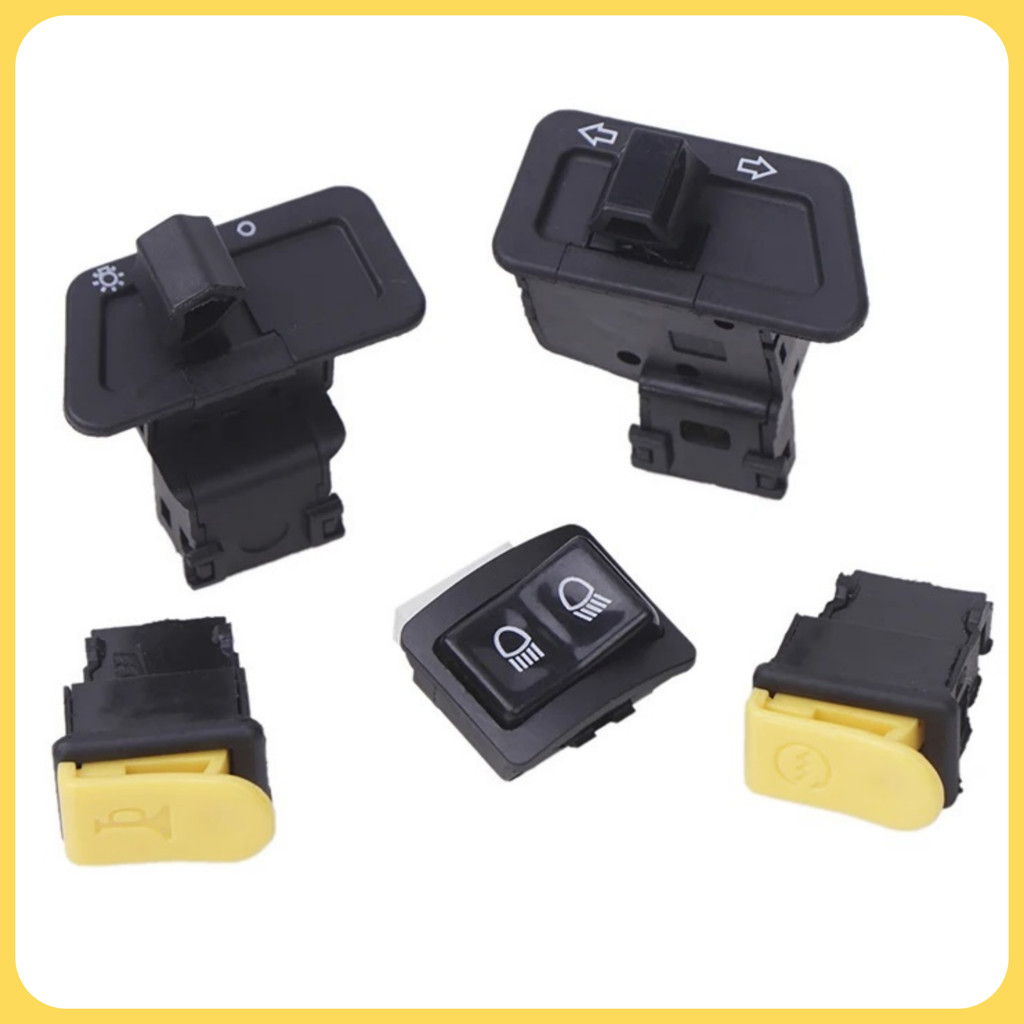 Kit 5 Botões Dafra Zig 50 Pisca Farol Alto Buzina Partida