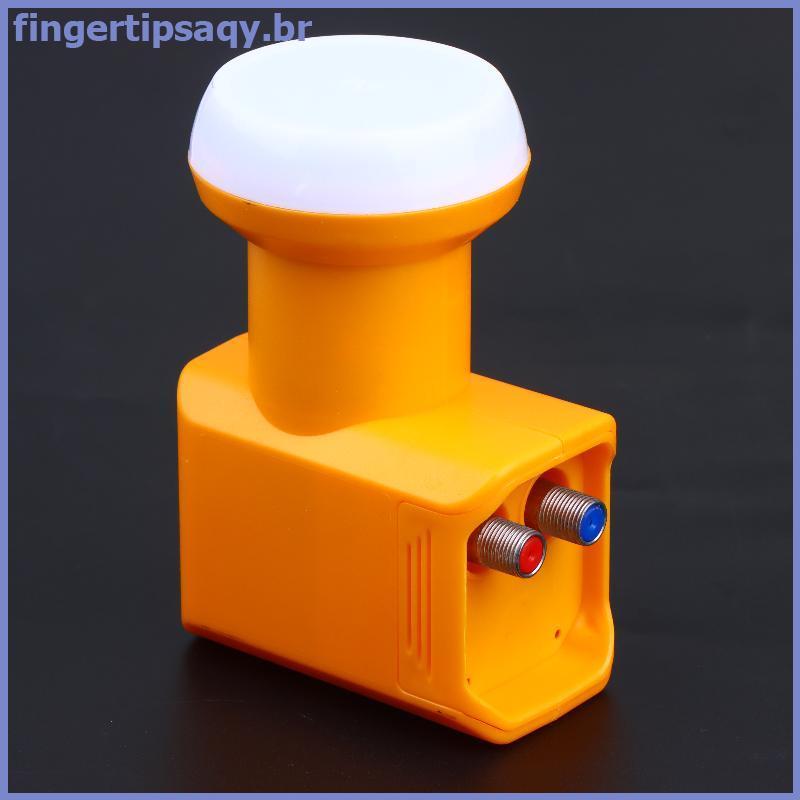 FINGE KU Band Twin LNB Universal 4K Ultra HD Saída Dupla Projetada Para Antena De Satélite Receptor De TV Impulsionador