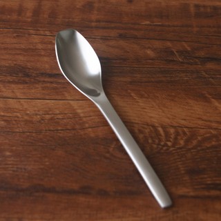 Colher de cabeça quadrada exclusiva, colher de comida ocidental, colher de sopa, aço inoxidável 316, espessada, texturiz