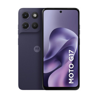 Celular Smartphone Motorola Moto G17 128GB de Memória 4GB RAM 4G Roxo Tela 6,7'' Bateria 5200 mAh