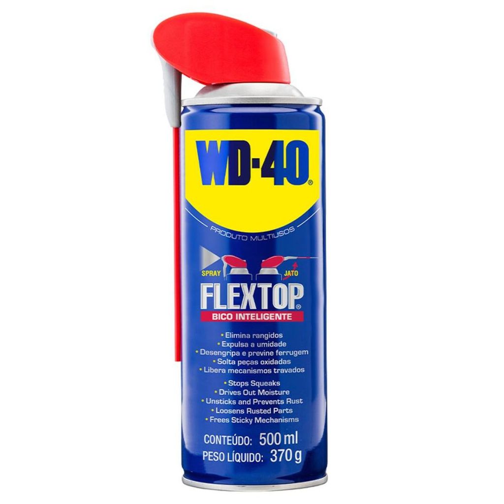 Desengripante Lubrificante Wd-40 Flextop Bico Flex 500ml Spray Aerossol Multiuso