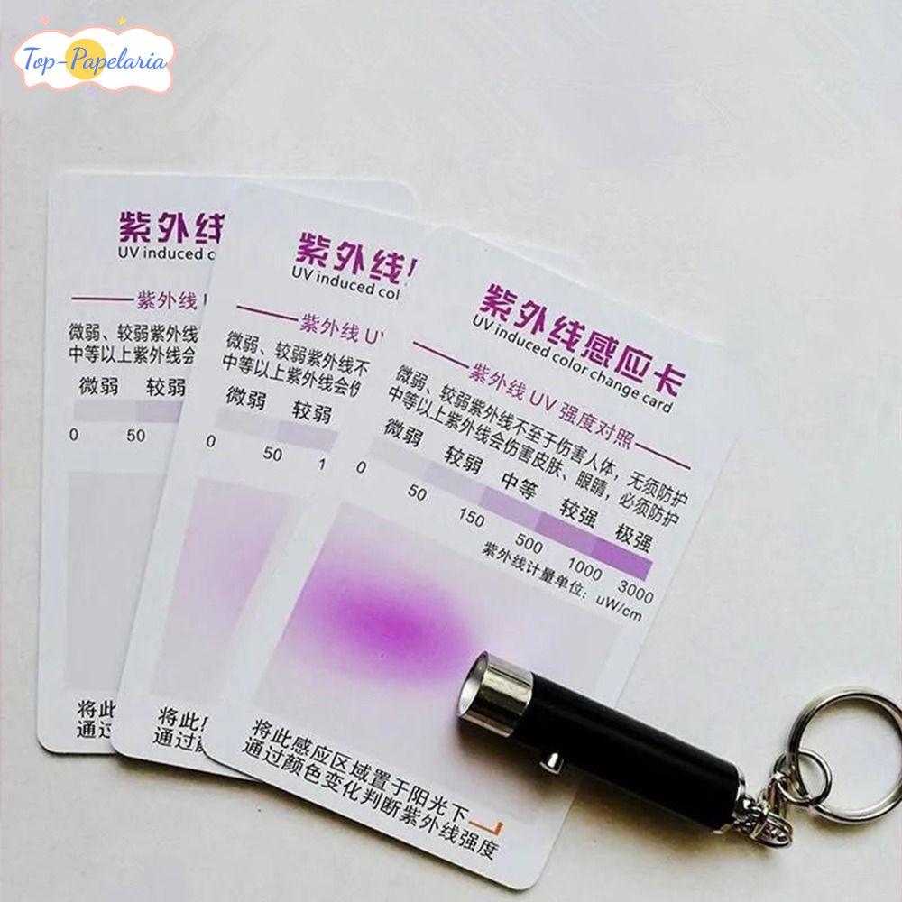 Cartão De Proteção Solar Perfumado 1/5/10 Pces , Leve Do Sensor UV Da , Papel De Teste Reutilizável