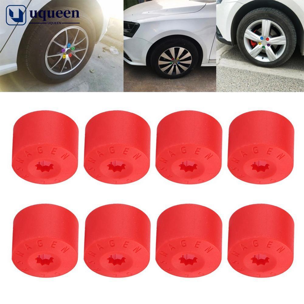 UQUEEN 20 Peças 17mm Tampa Da Roda Do Carro Cubo Porca Parafuso Cobre Para Volkswagen VW Golf MK4 Parafusos De Pneu Auto