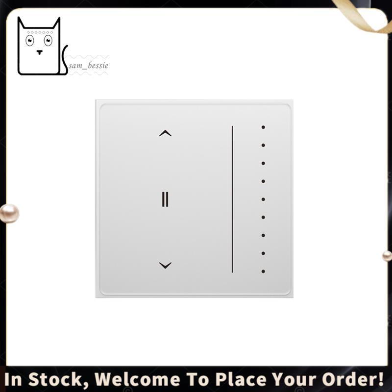 Tuya Zigbee Interruptor De Cortina Inteligente Ue Anti-Reflexo Painel De Toque Fluindo Backlight Unidade De Controle Um 