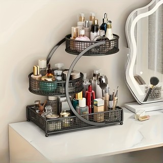 Pacote de 1 unidade para pintura de cozimento, rack de armazenamento de cosméticos leve e sem instalação, rack de armaze