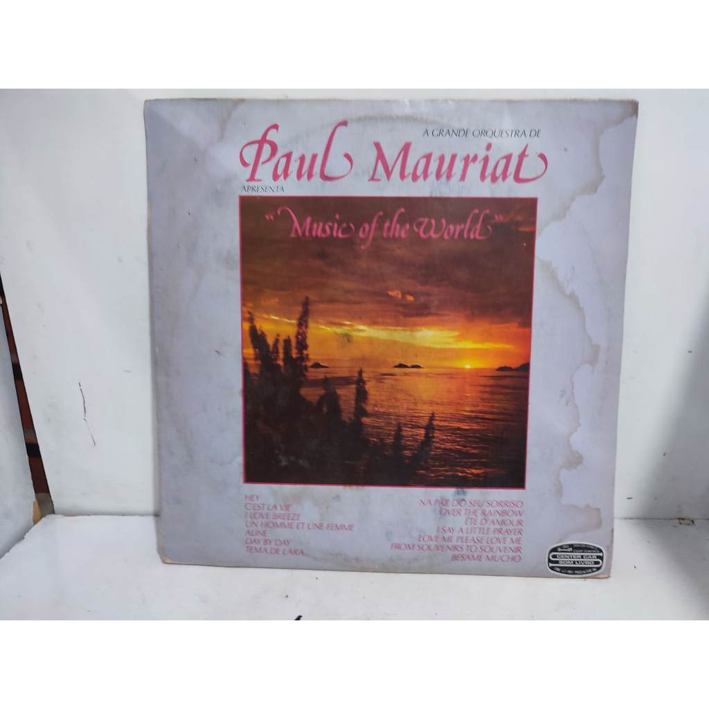Disco LP: A Grande Orquestra De Paul Mauriat* – A Grande Orquestra De Paul Mauriat Apresenta "Music Of The World"