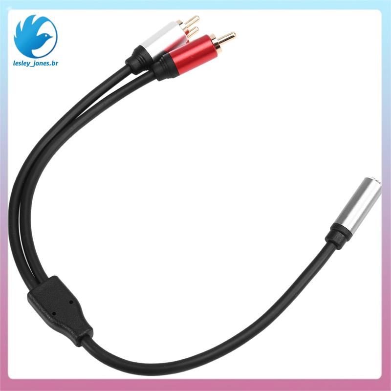 [lesley_jones.br] Cabo Macho Para 3.5 Mm Fêmea Auxiliar De Áudio Jack De Telefone MP3 Home Theater DVD